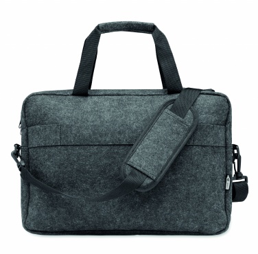 Logo trade promotional merchandise image of: 15 inch RPET felt laptop bag