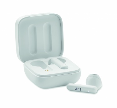 Logo trade advertising products picture of: TWS earbuds with solar charger