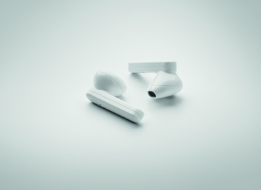 Logotrade promotional item image of: TWS earbuds with solar charger