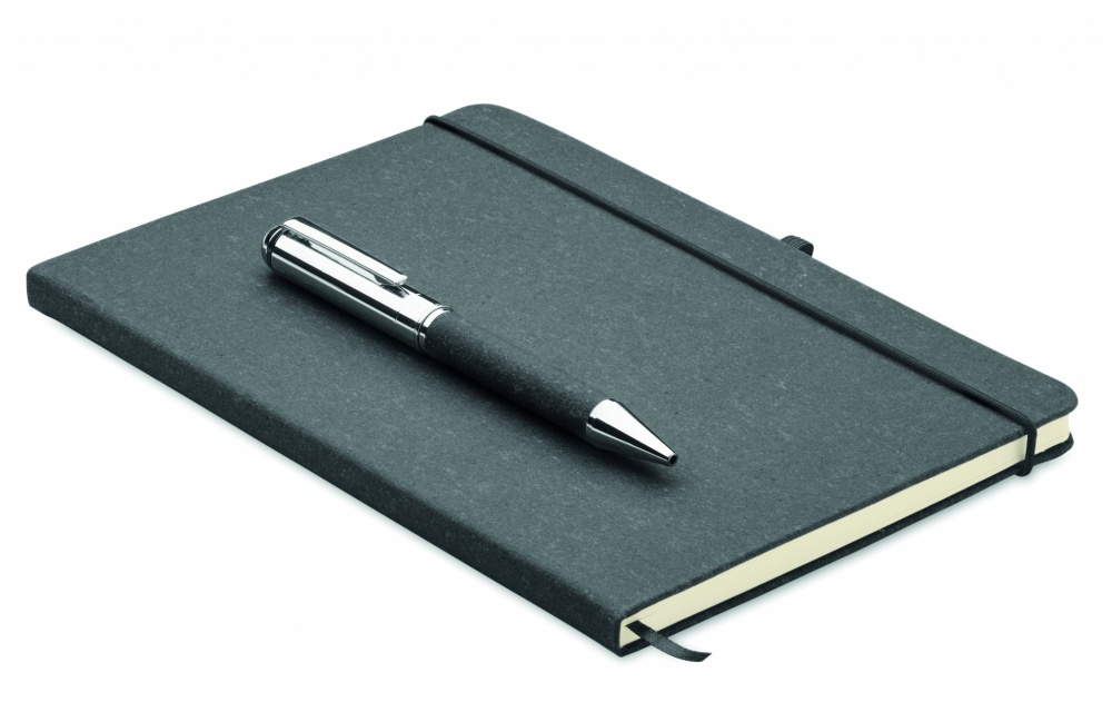 Logotrade promotional gift image of: Recycled leather notebook set
