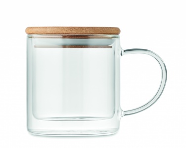 Logo trade advertising products picture of: Double wall borosilicate mug