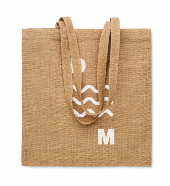 Logotrade promotional gift picture of: Jute long handled shopping bag