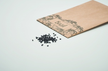 Logo trade corporate gift photo of: Basil seeds in craft envelope