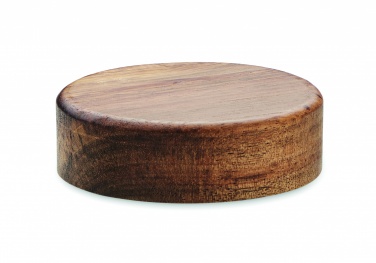 Logotrade promotional product image of: Wireless charger in acacia 15W