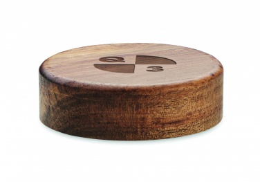 Logotrade promotional giveaway image of: Wireless charger in acacia 15W