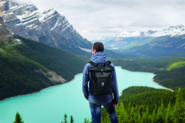 Logotrade promotional gift image of: Laptop PU Rolltop backpack