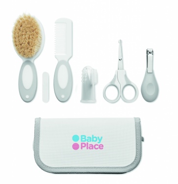 Logo trade business gifts image of: 6 piece baby grooming set