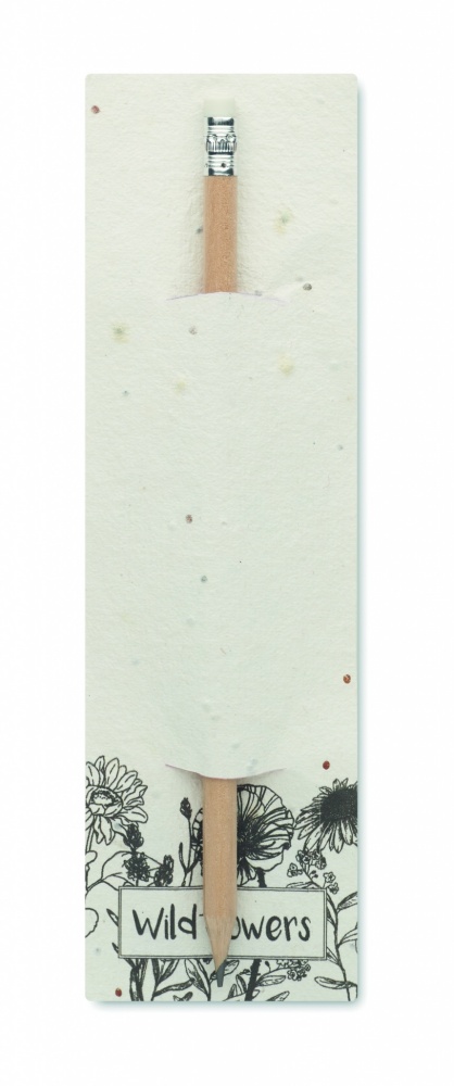 Logotrade promotional giveaways photo of: Natural pencil in seeded pouch