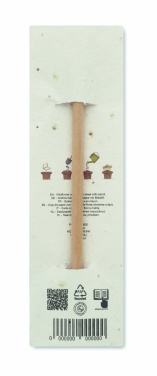 Logo trade promotional item photo of: Natural pencil in seeded pouch