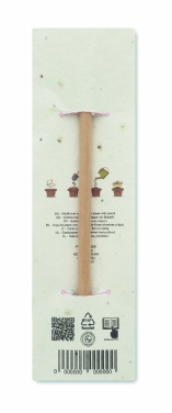 Logotrade promotional merchandise photo of: Natural pencil in seeded pouch
