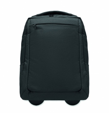 Logo trade promotional products image of: A portable backpack trolley with wheels, made of 600D RPET polyester