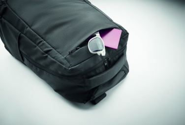 Logotrade promotional merchandise photo of: A portable backpack trolley with wheels, made of 600D RPET polyester