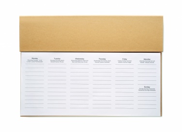 Logotrade promotional products photo of: Weekly desktop planner