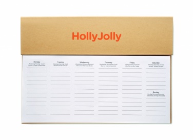 Logotrade promotional product image of: Weekly desktop planner
