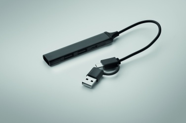 Logotrade promotional merchandise picture of: USB 4 port hub 19 cm