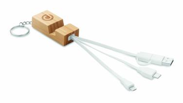Logotrade corporate gifts photo of: Bamboo key ring and stand Salo