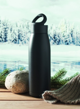 Logo trade promotional merchandise image of: Heat-cool double wall bottle