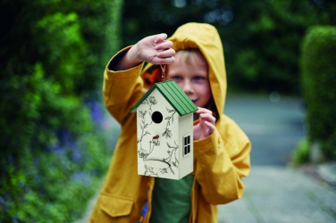 Logo trade advertising products image of: Bird house in plywood