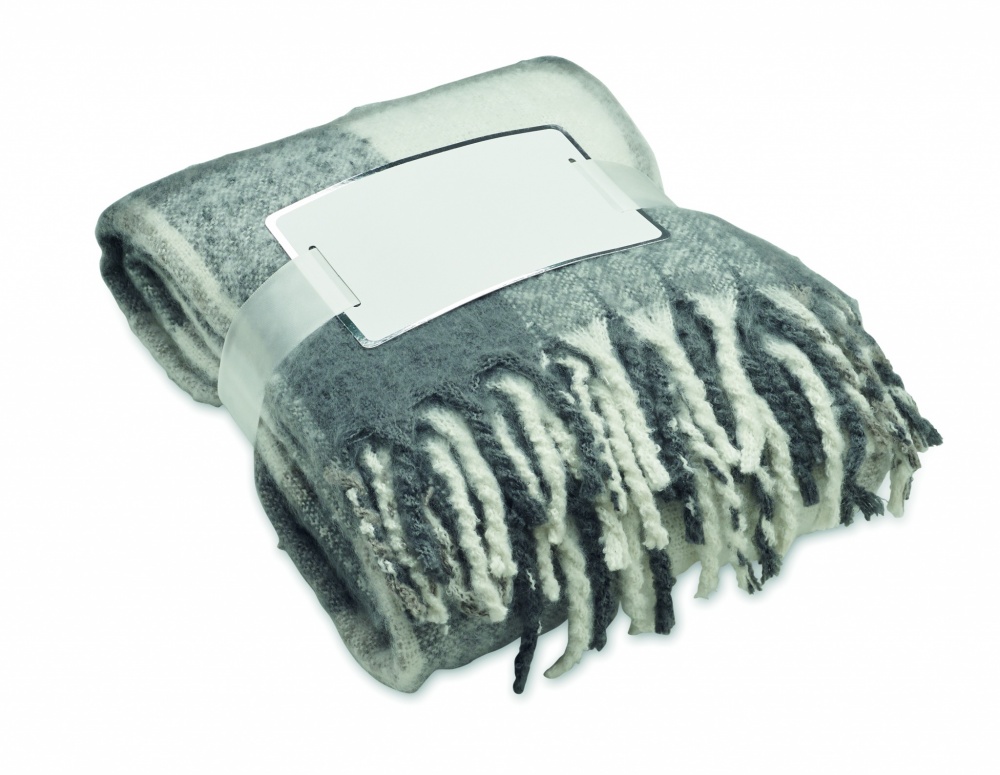 Logo trade advertising products picture of: Chequered mohair blanket