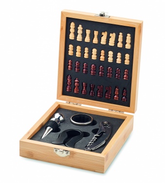 Logo trade promotional gift photo of: Chess board wine set