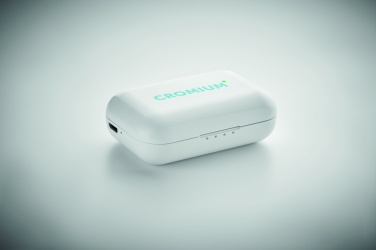 Logotrade promotional item picture of: TWS earbuds with charging base