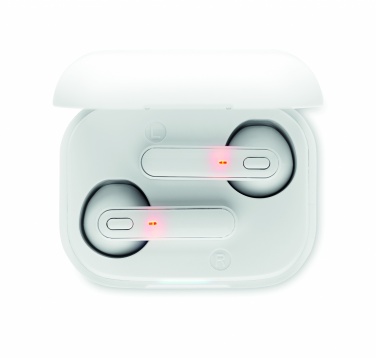 Logo trade advertising products picture of: TWS earbuds with charging base