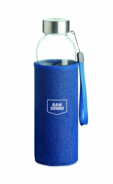 Logo trade promotional gift photo of: Glass bottle in pouch 500 ml