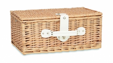Logo trade promotional product photo of: Wicker picnic basket 2 people