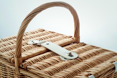 Logotrade promotional item image of: Wicker picnic basket 4 people
