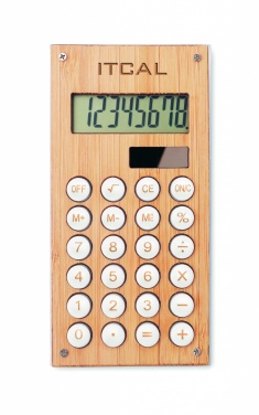 Logotrade advertising product image of: 8 digit bamboo calculator