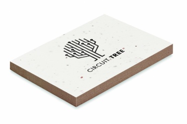 Logotrade promotional item image of: Grass/seed paper memo pad