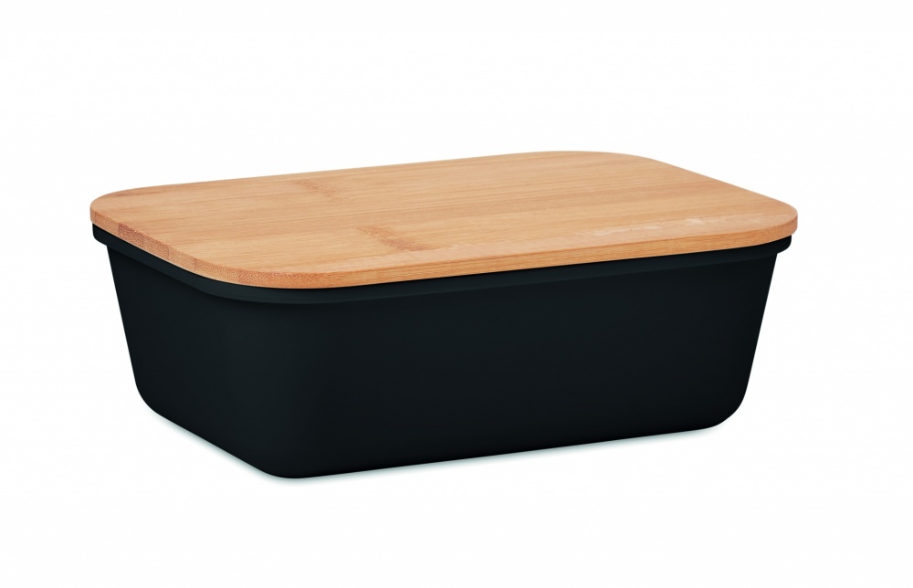 Logo trade business gift photo of: Lunch box with bamboo lid
