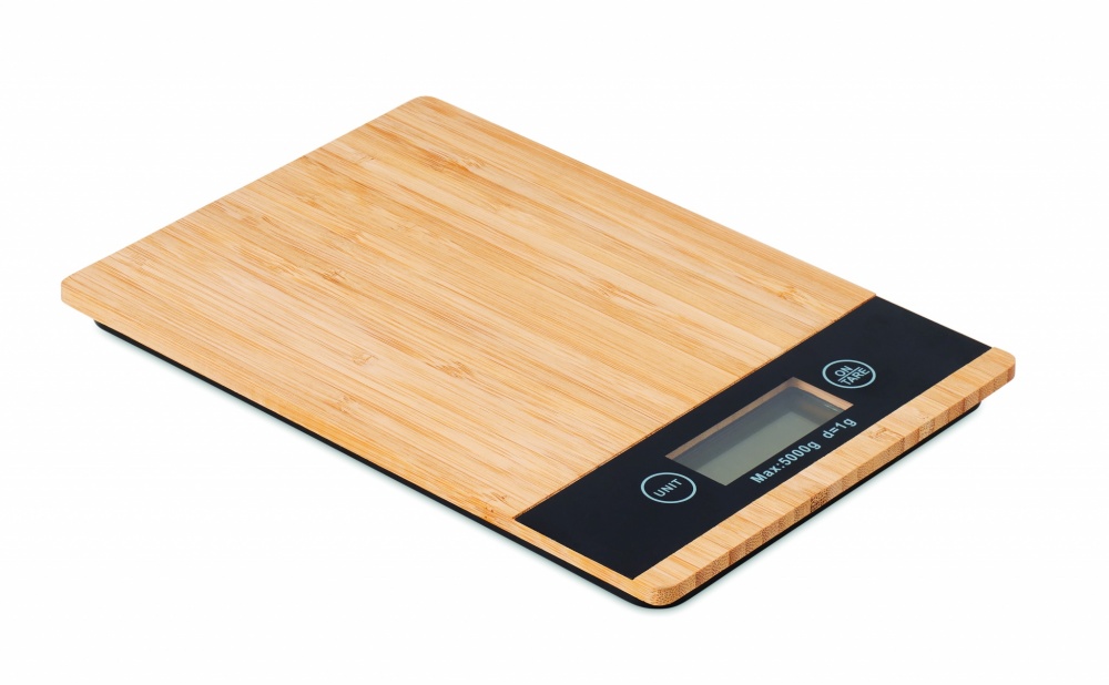 Logo trade promotional items picture of: Bamboo digital kitchen scales