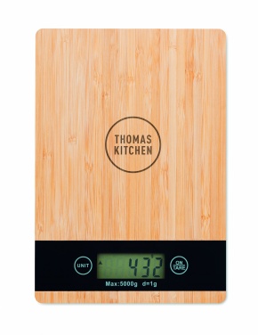 Logotrade corporate gift image of: Bamboo digital kitchen scales