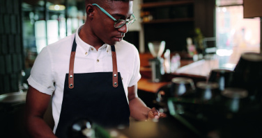 Logotrade corporate gift image of: Organic cotton apron 340 gr/m²