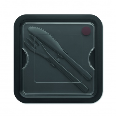Logo trade promotional items image of: Lunch box with cutlery 600ml