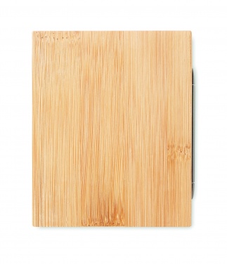 Logotrade promotional giveaway picture of: Bamboo pen holder and LCD clock