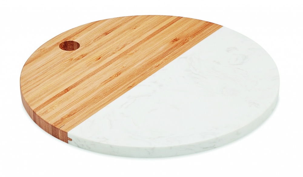 Logo trade promotional merchandise photo of: Marble/ bamboo serving board