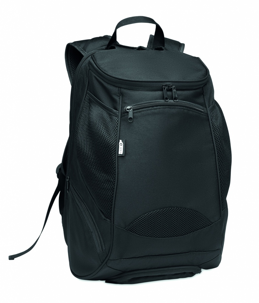 Logo trade promotional merchandise photo of: 600D RPET sports rucksack