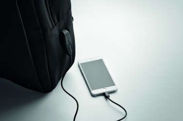 Logo trade promotional gifts picture of: Laptop backpack in 300D RPET