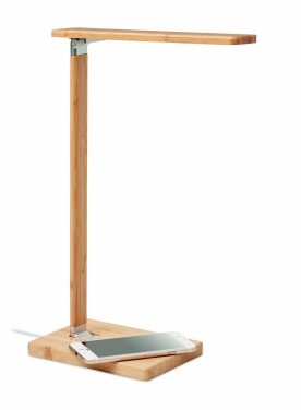 Logo trade advertising products picture of: Desktop light and charger 10W