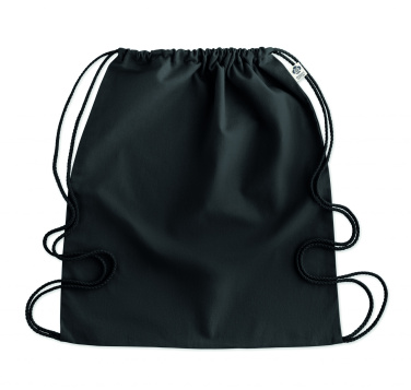 Logo trade advertising products image of: Organic cotton drawstring bag