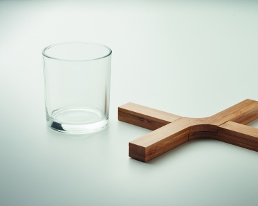 Logotrade promotional merchandise picture of: Bamboo foldable pot stand