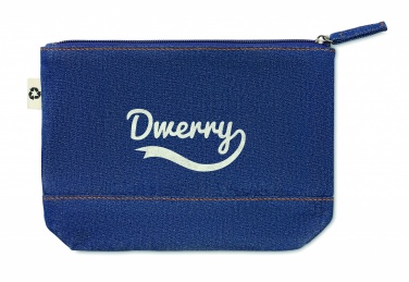 Logotrade promotional products photo of: Recycled denim cosmetic pouch