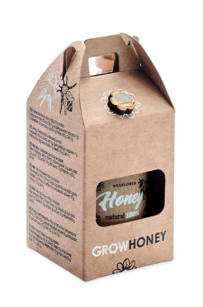 Logo trade promotional gifts picture of: Wildflower honey jar set 50gr