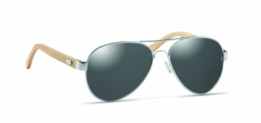 Logo trade advertising products image of: Bamboo sunglasses in pouch TARTU