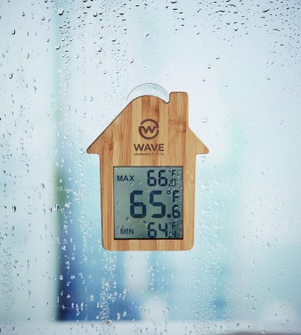 Logo trade corporate gifts picture of: Bamboo weather station HISA