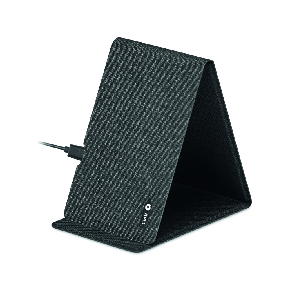 Logotrade corporate gift image of: RPET wireless charger 15W