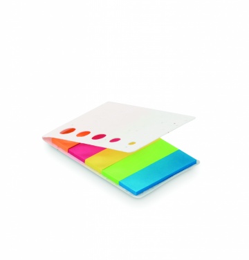 Logo trade promotional giveaway photo of: Seed paper page markers pad