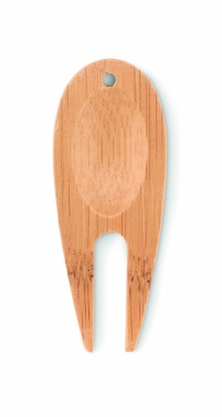 Logo trade promotional giveaway photo of: Bamboo golf divot tool